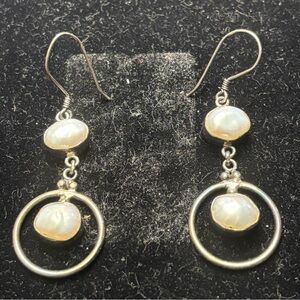 925 Fine Jewelry cultured pearls earrings